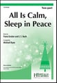 All Is Calm, Sleep in Peace Two-Part choral sheet music cover